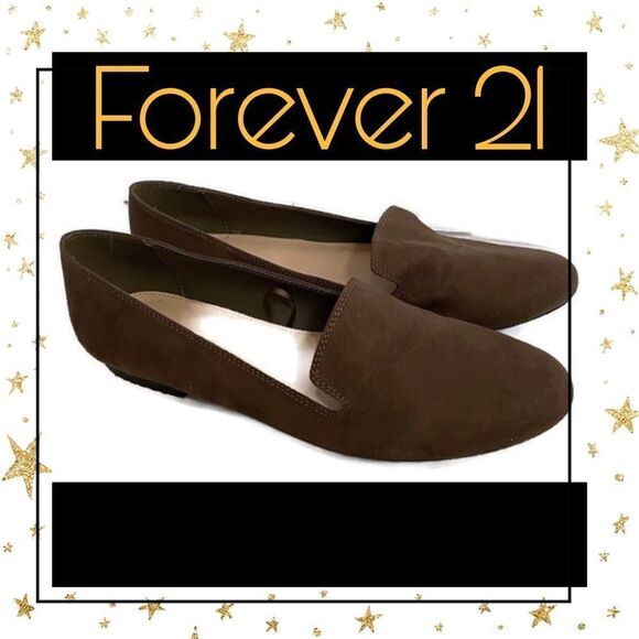 Forever 21 Brown Suede Slip On Women's Flats Loafers 9 - Picture 1 of 6